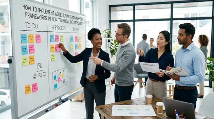 How to Implement Agile Business Management Frameworks in Non-Technical Departments