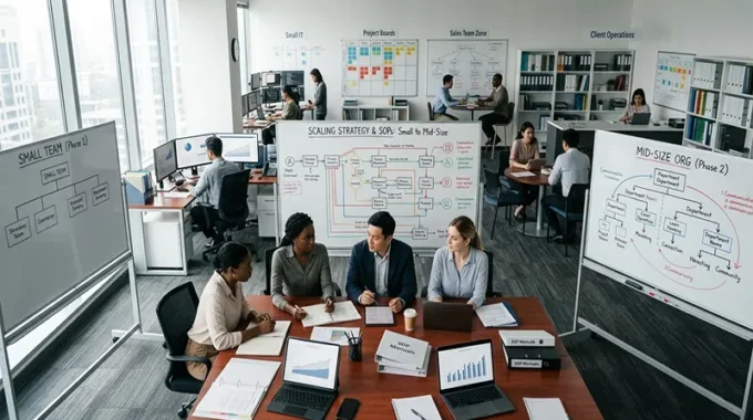 Standard Operating Procedures for Scaling a Service Business from Small to Mid-Size